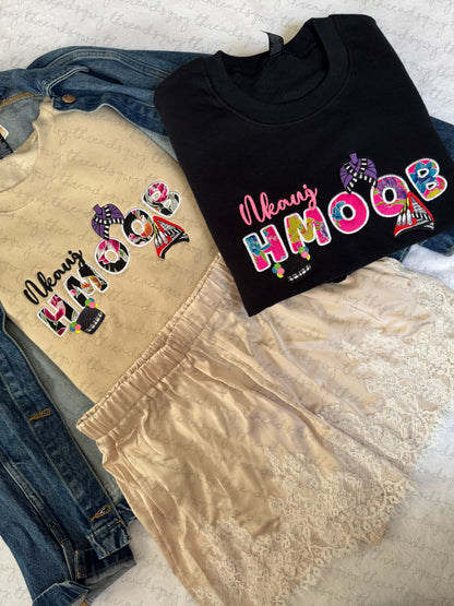 Nkauj Hmoob Hats CUSTOMIZATION Crewneck/Hoodie (PRE-ORDER)